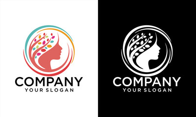 Health Brain logo designs concept vector, Nature Mind logo template, Education logo symbol