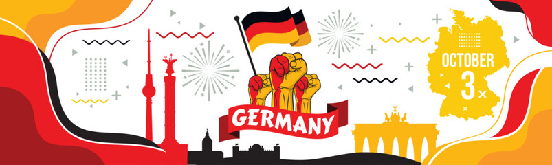 German Unity Day banner 