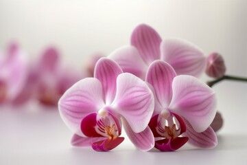 Obraz premium background space spring green copy flowers leaf nature floral blossom beautiful white. Generative AI.
