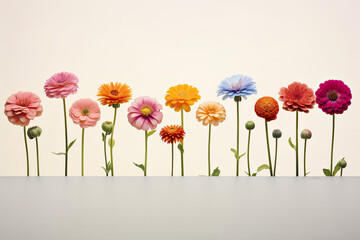 Spring flowers background