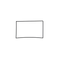 Hand Drawn Simple Box Icon Vector