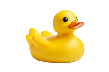 rubber duck isolated on white background