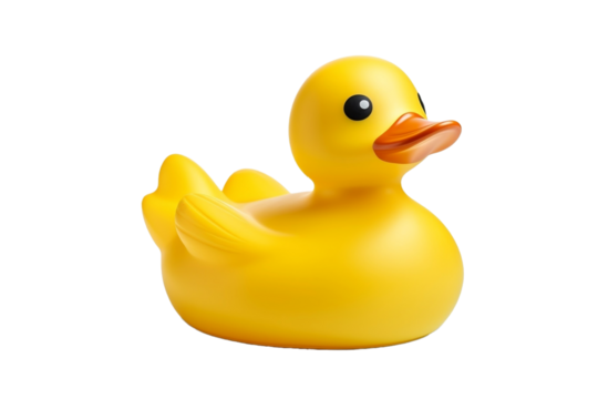 rubber duck isolated on white background