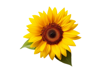 sunflower isolated on white backgorund