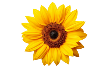 sunflower isolated on white background