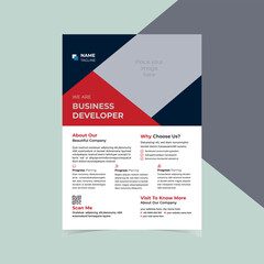 Business flyer design for your business vector template