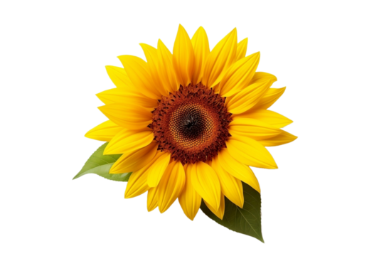 sunflower isolated on white backgorund