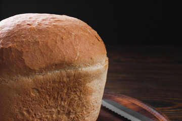 Village bread. Freshly baked homemade bread.
