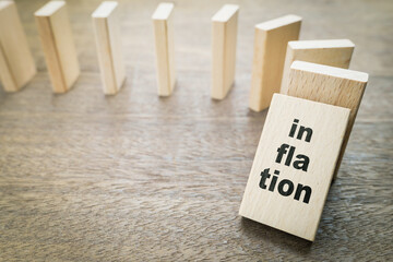 Inflation effect, inflation as the first domino is going to impact the others pieces of economy in a row