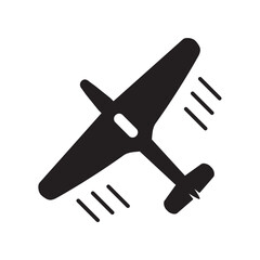 Aeroplane icon vector illustration, pictogram isolated on white background. airplanes vector icon on white background, airplane vector Illustration