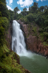 Obraz na płótnie Canvas Haew Narok Waterfall Khao Yai National Park in Thailand.