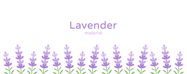 Lavender vector border background for banner