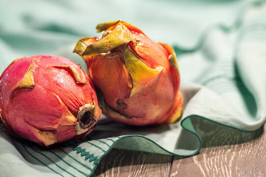 Fresh Dragon Fruit with Copy Space