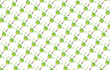 pattern flat trees doodle hand drawn abstract.Element for print and gift card design