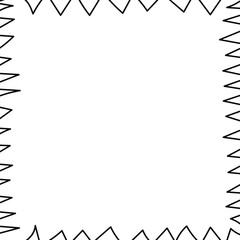 Simple Vector Grunge Frame Black And White