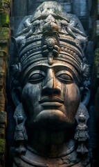 Fototapeta na wymiar Indian Stone Statue