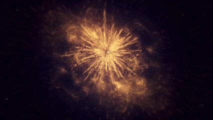 Gold Particle Logo Reveal