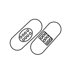 band aid plester icon symbol