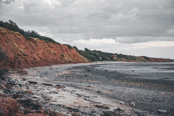 sunset on Thurstaston beach