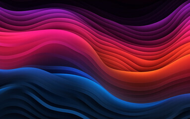 Gradient black background with wavy lines