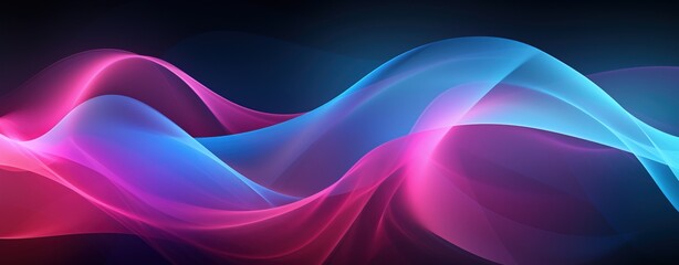 Fototapeta premium Abstract Wallpaper, Colorful Shape on a Black Background.