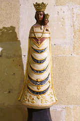 Our Lady of Loreto, patron saint of the air force, Monastery Church of Santa Margarita, center of...