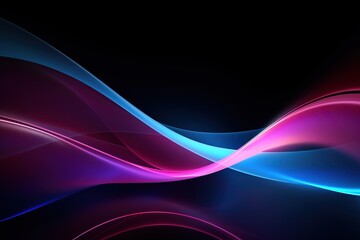 Abstract Wallpaper, Colorful Shape on a Black Background.
