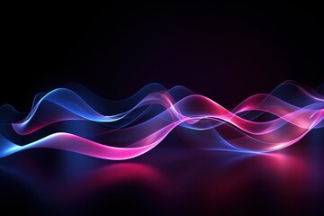 Abstract Wallpaper, Colorful Shape on a Black Background.