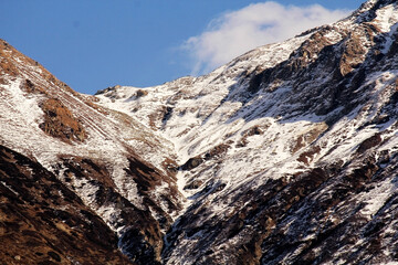 Mountain peak Everest. Highest mountain