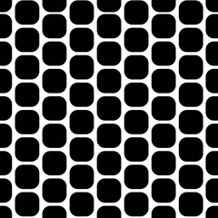 seamless vector pattern of shapes in black on a white background