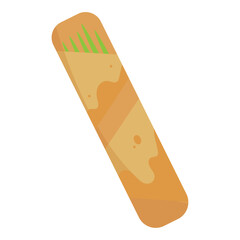 Isolated colored set of chopsticks icon Vector