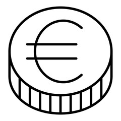 Fototapeta na wymiar Euro Icon