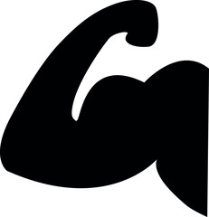 Physical strength icon sign. Fitness signs and symbols.