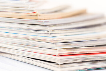 Magazines up close