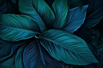 Fototapeta na wymiar Texture plant nature abstract jungle beauty dark leaves garden green