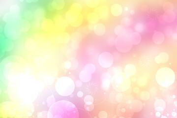 Rainbow background. Abstract fresh delicate pastel vivid colorful fantasy rainbow background texture with defocused bokeh lights. Beautiful light texture.