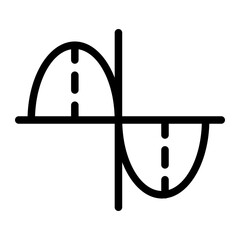 sin line icon