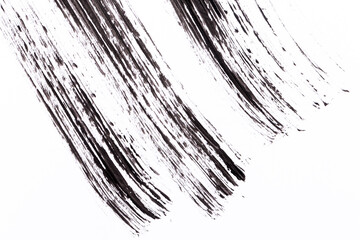 Black paint isolated on white background