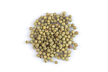 green pepper isolated on white background