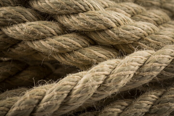 Old rope close up