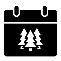 world tree day glyph icon