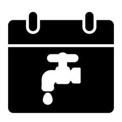 world water day glyph icon