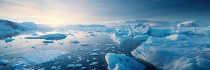 Crédence en verre imprimé Antarctique ice sheet in polar regions