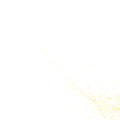 Gold glittering dust