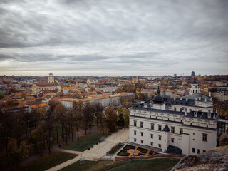Aerial view of Vilnius old city