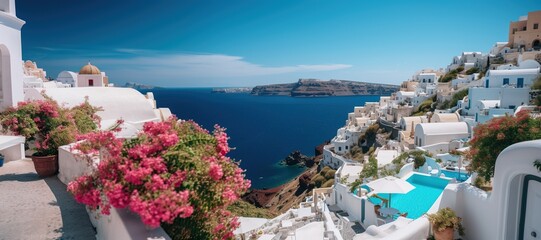 Breathtaking Summer Moments in Greece - Generative ai