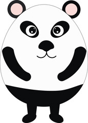 Illustration of a cute panda