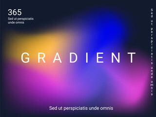 Liquid on colorful background. Bright mesh blurred pattern in pink, blue, green tones.