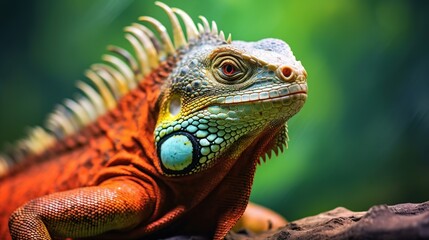 iguana with beautiful color