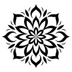 Simple minimalistic mandala